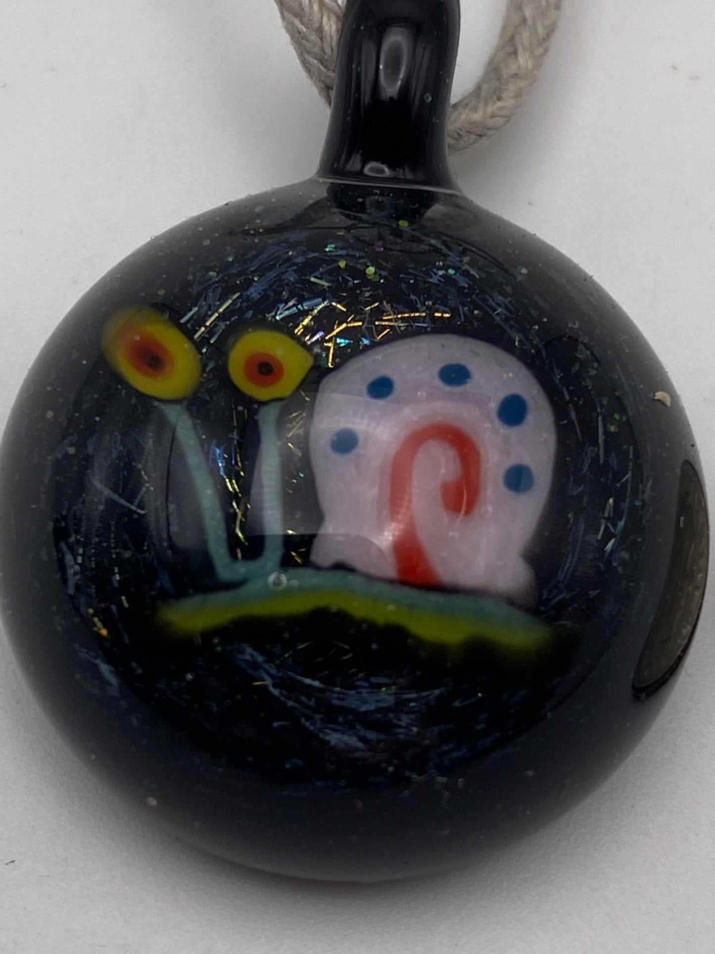 Gary the Snail Pendant - Dichroic/Galaxy