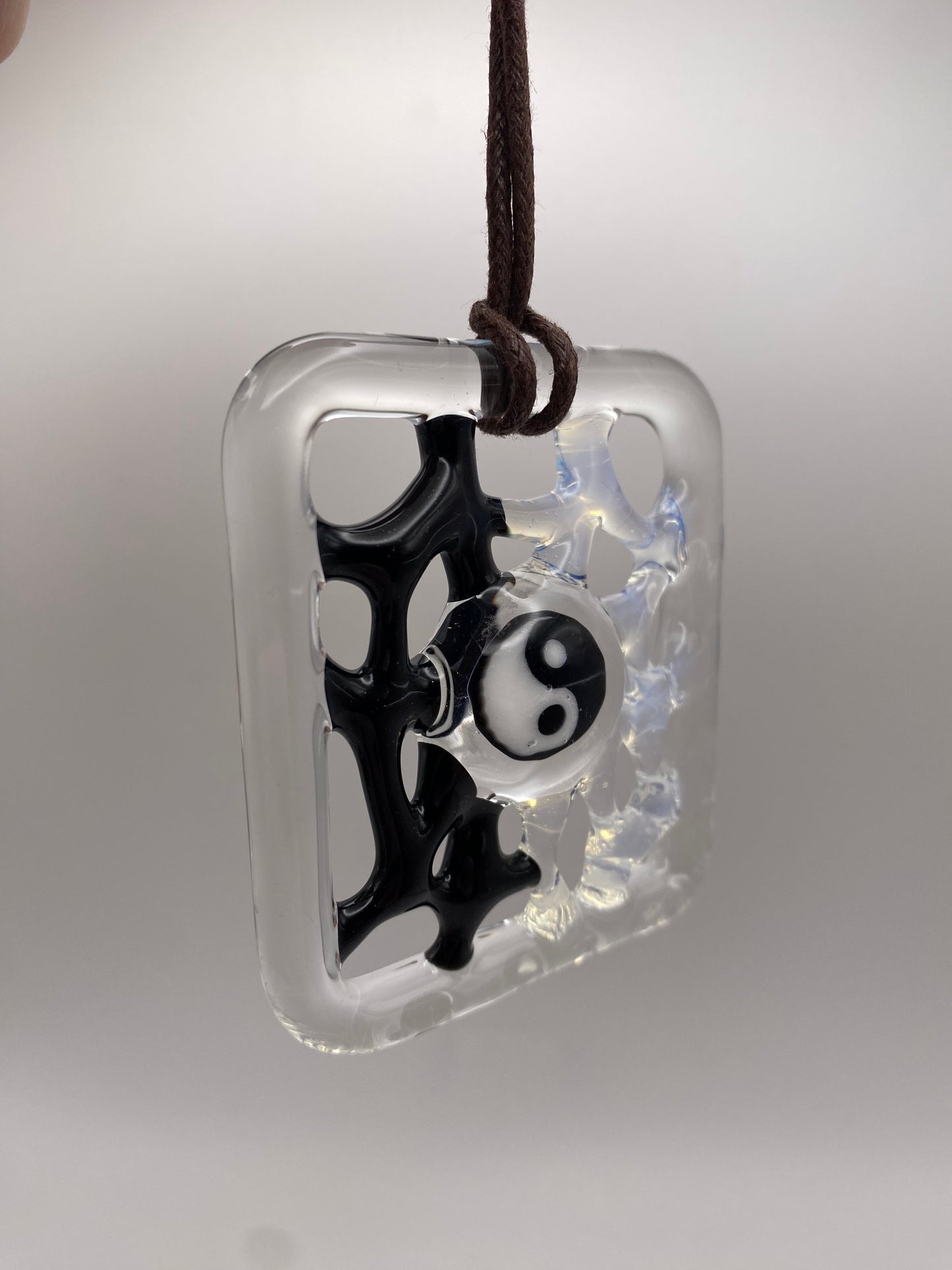 Murrine Webbing Ornament - Yin Yang