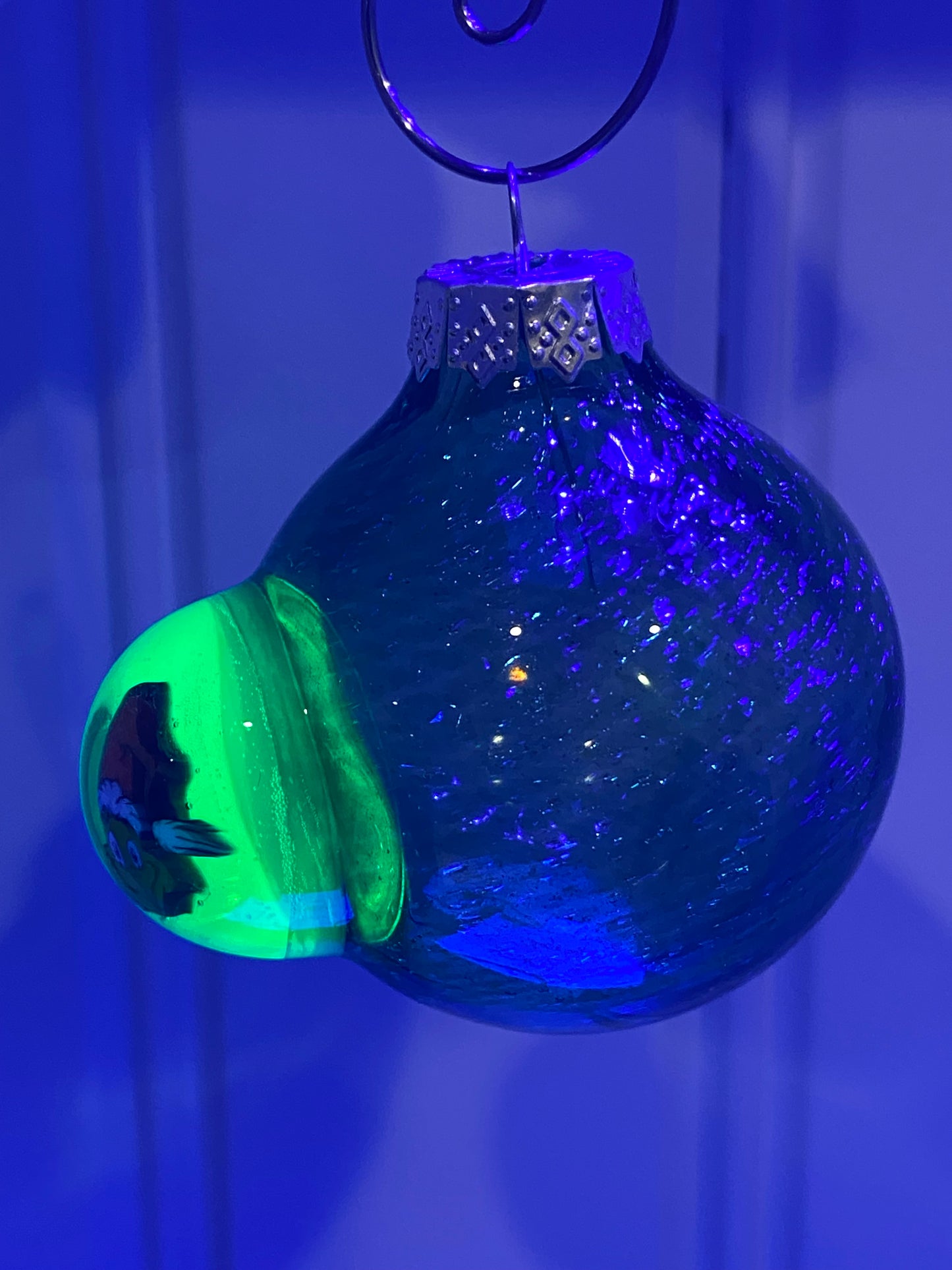 Grinch Dichro Green Stardust UV Ornament