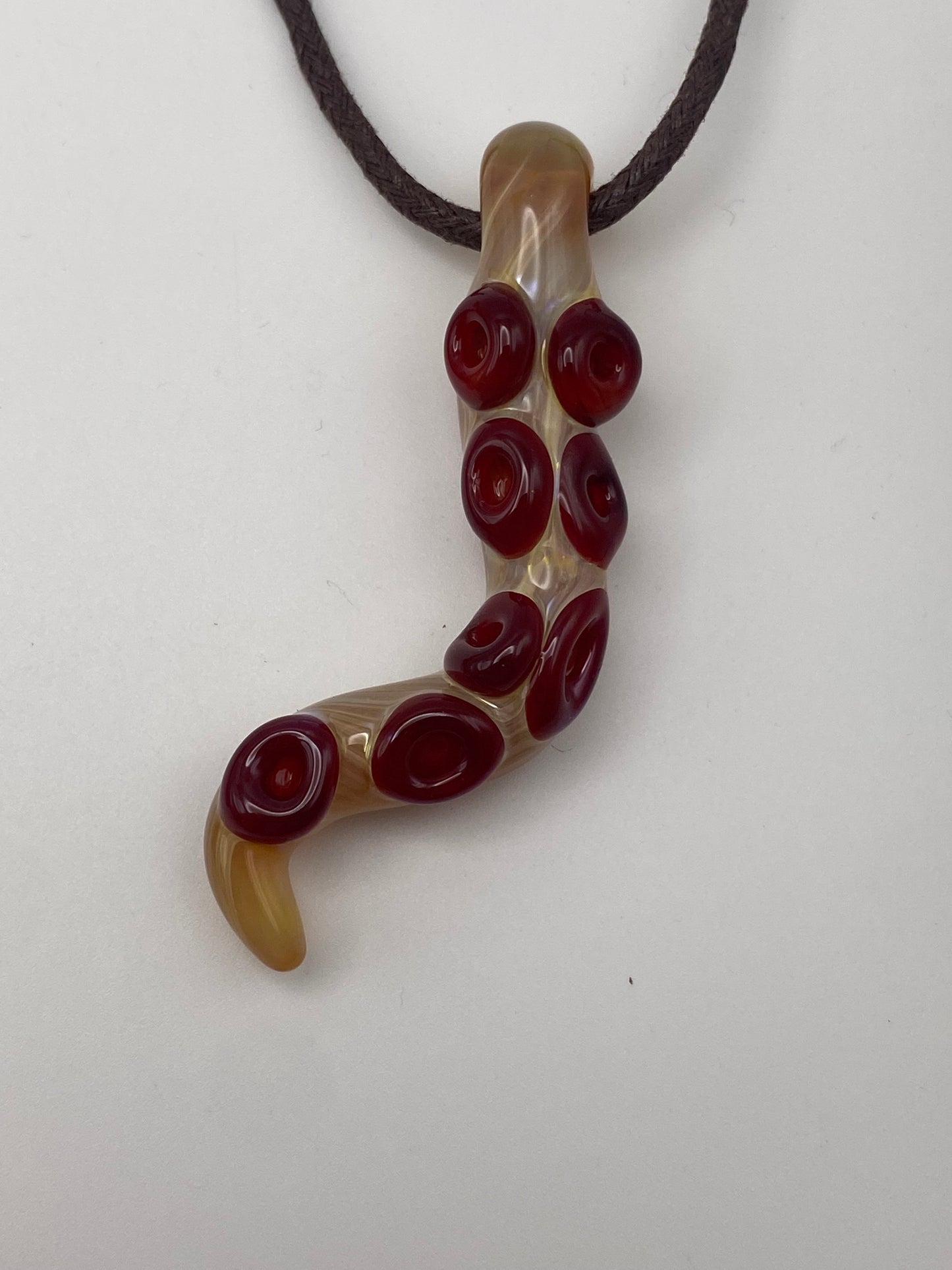 Tentacle Pendant - Butterscotch Ruby