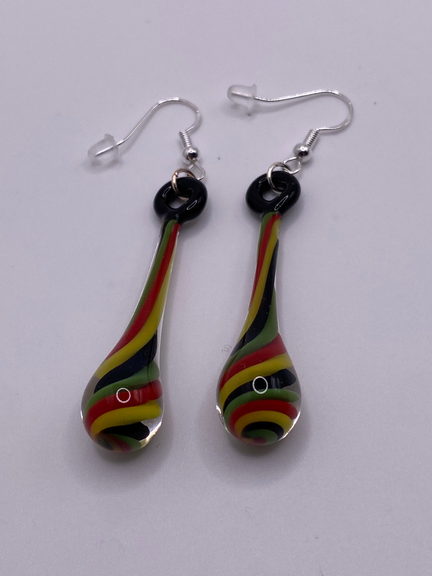 Drip Drop Earrings - Rasta twist 2