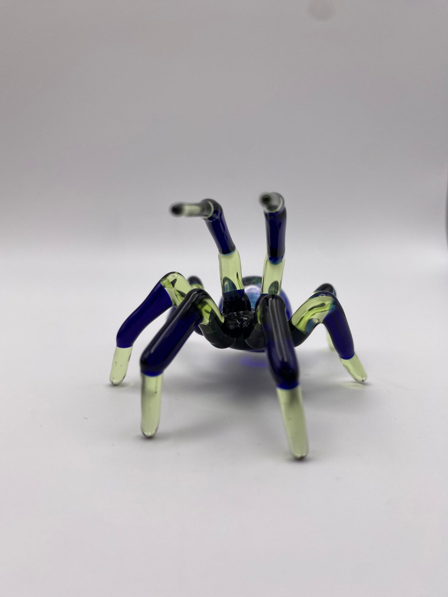 Spider Sculpture - Green Dichroic