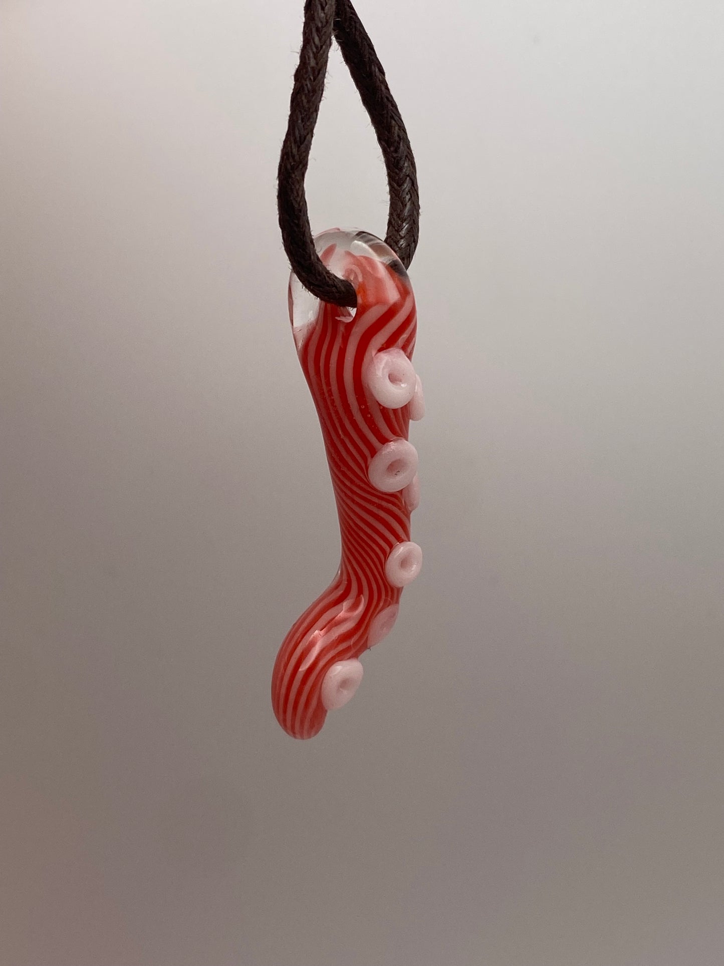 Tentacle Pendant - Christmas Candy Cane