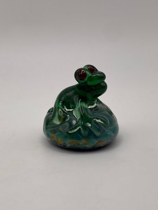 Toad on Small Rock - Green Stardust