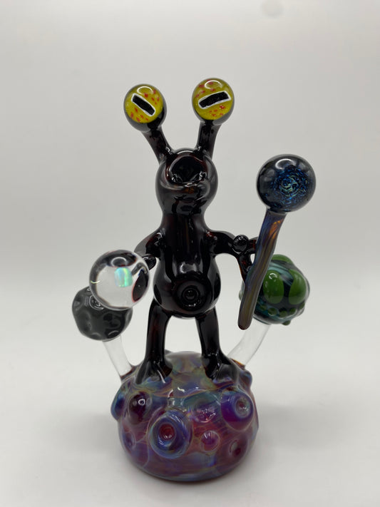Alien Shaman Sculpture - Happy little planet
