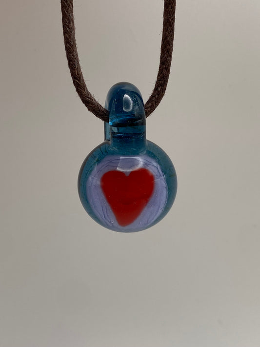 Choose Love Pendant - Blue Stardust