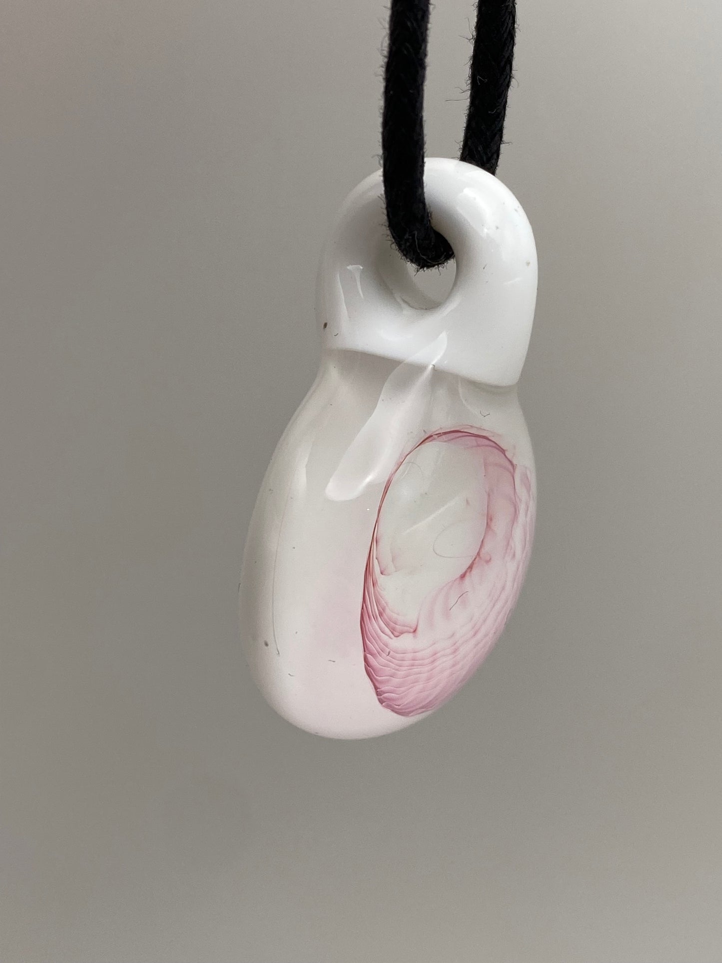 Gold Fume Implosion Pendant - White