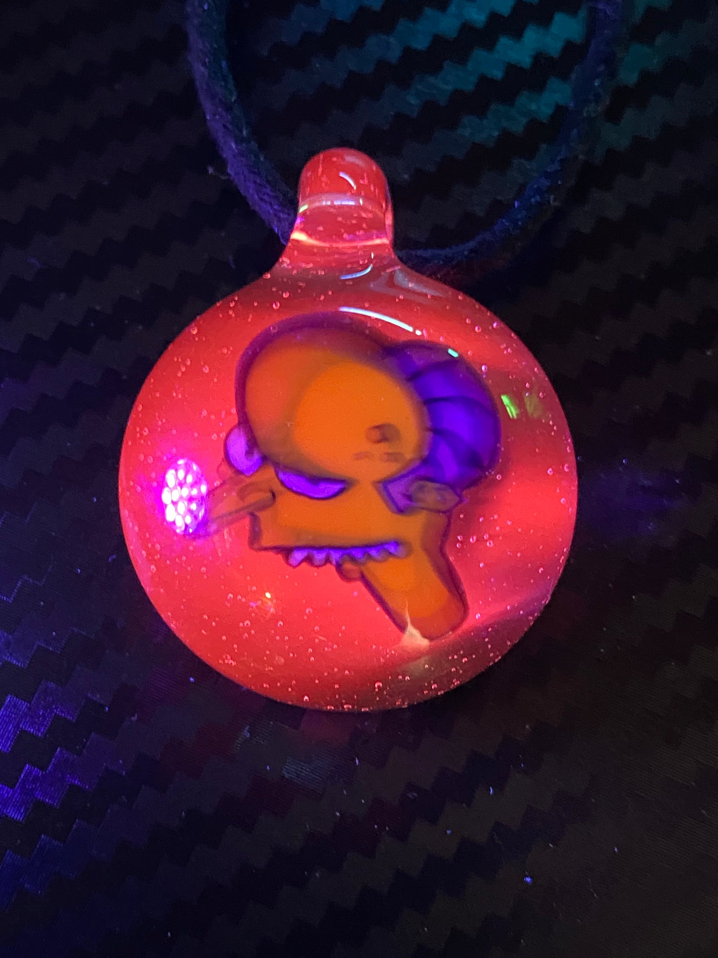 Mr. Burns - UV Pendant - Green Stardust