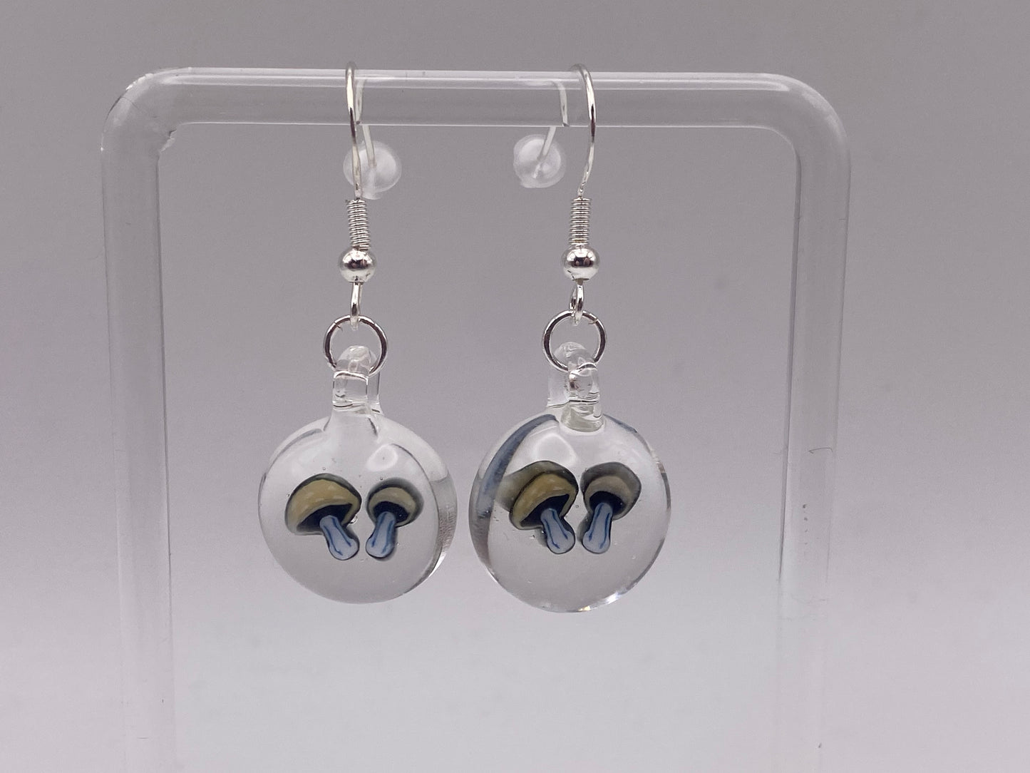 Mushroom Earrings UV