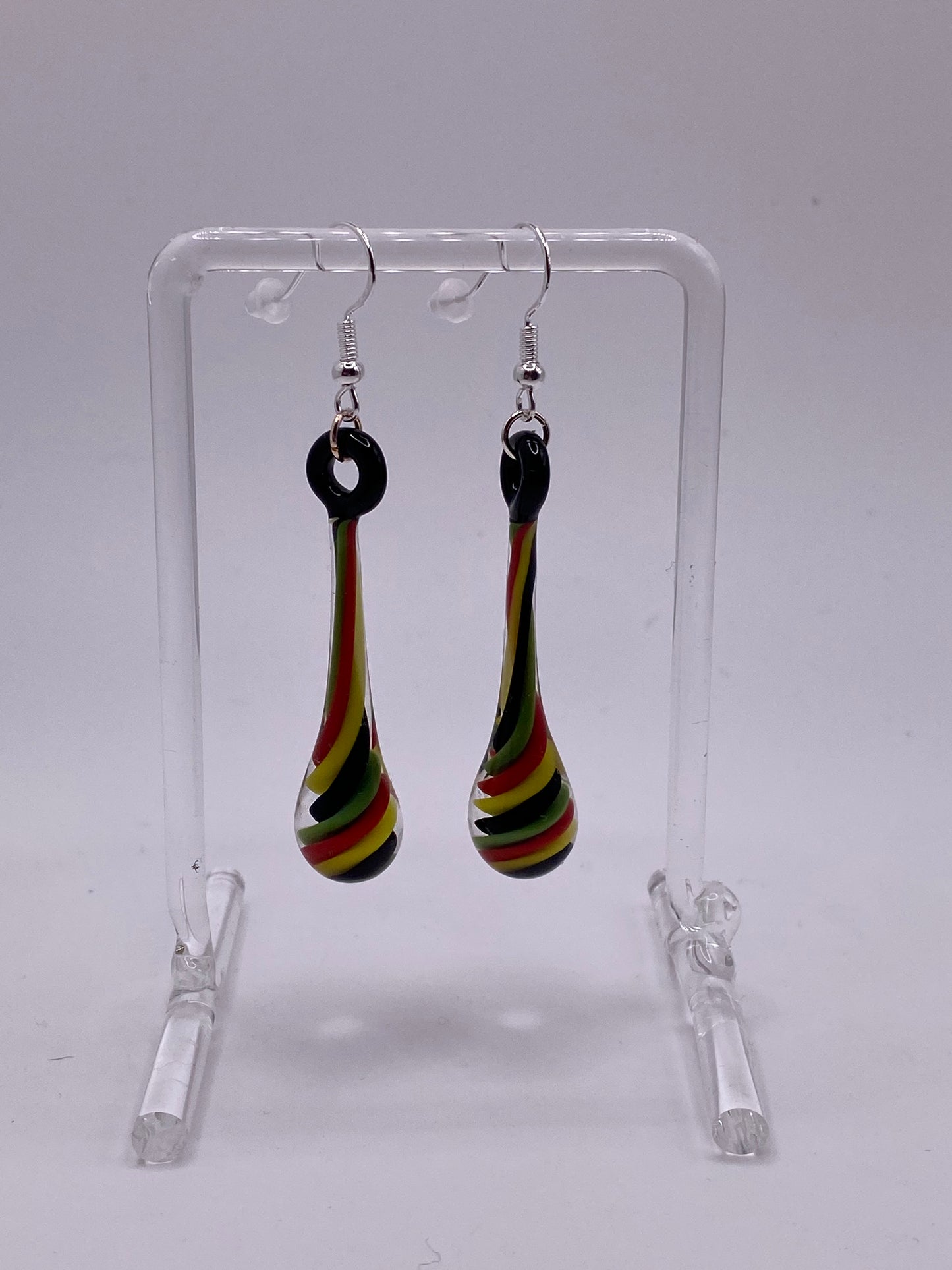 Drip Drop Earrings - Rasta twist 2