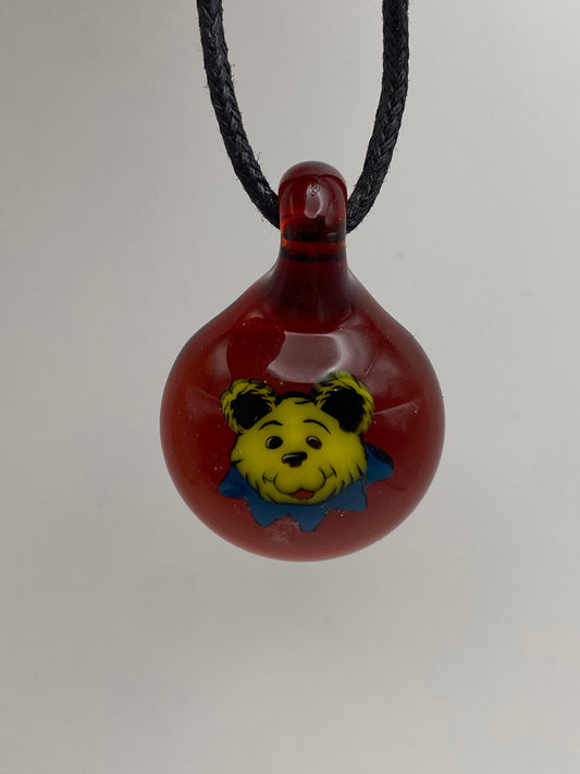 Grateful Dead Bear Pendant - Dragons Blood