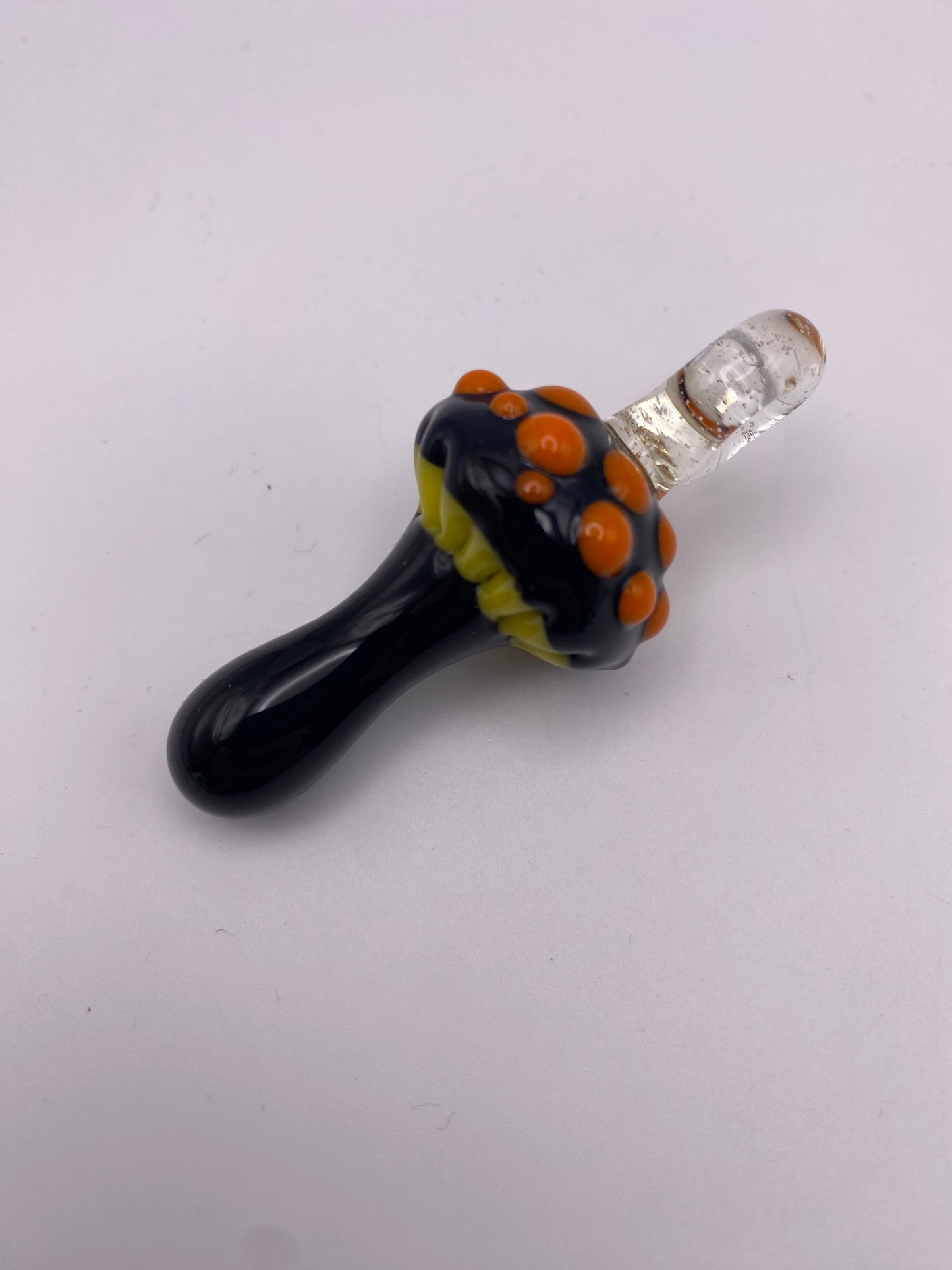 Fun-Guy Pendant - Jet Black w/ Lava and Canary accents