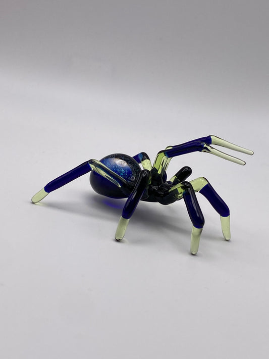 Spider Sculpture - Green Dichroic