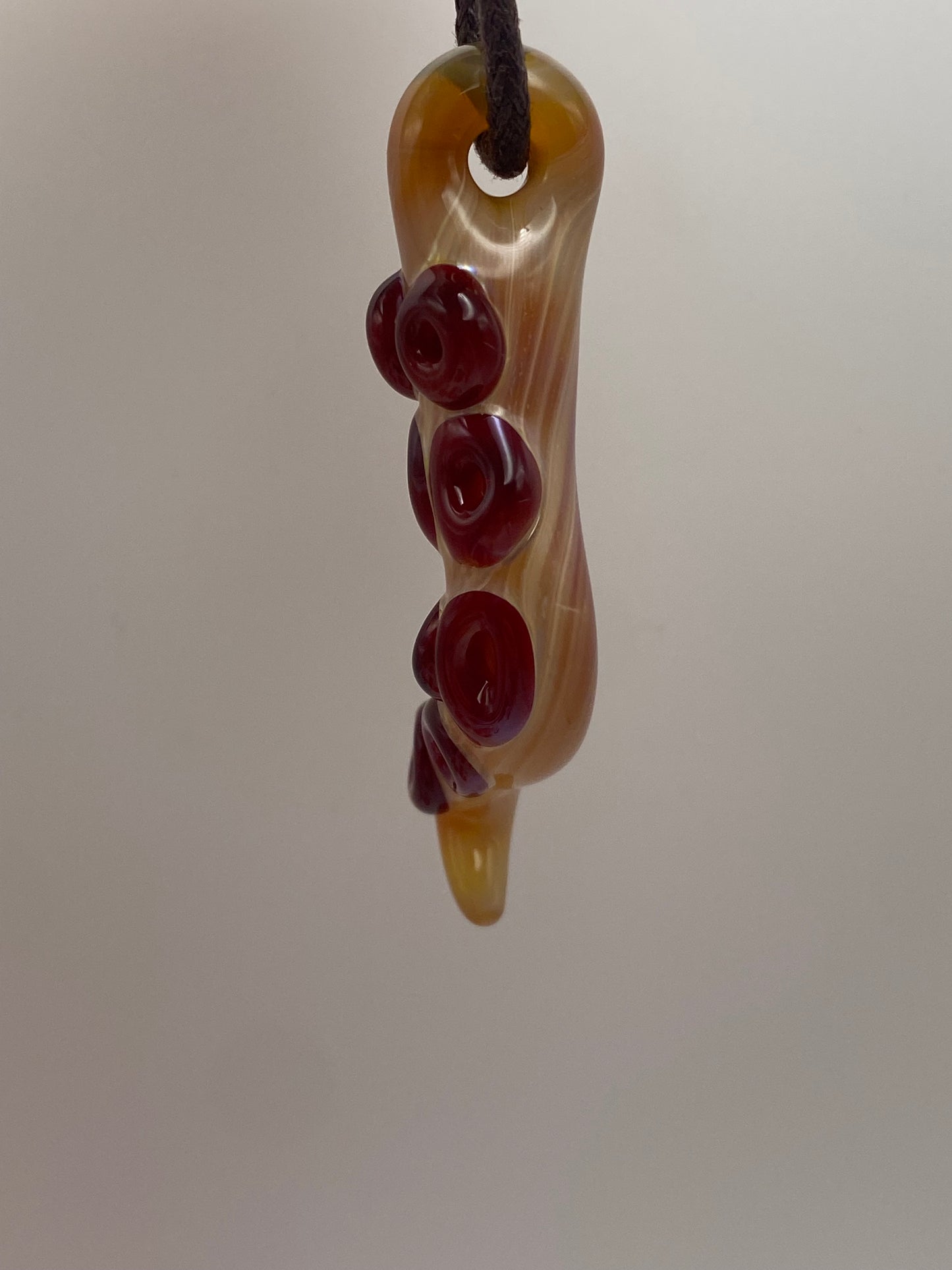 Tentacle Pendant - Butterscotch Ruby