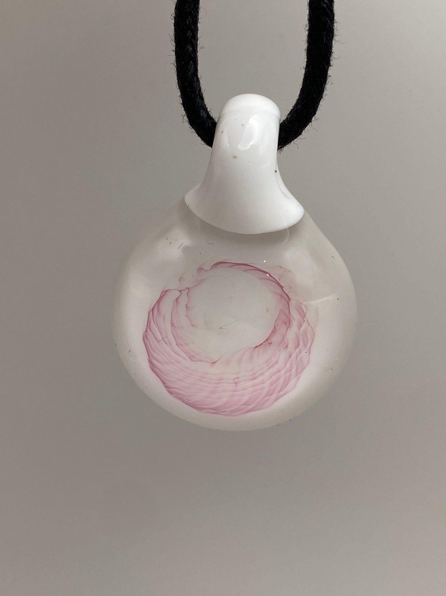 Gold Fume Implosion Pendant - White