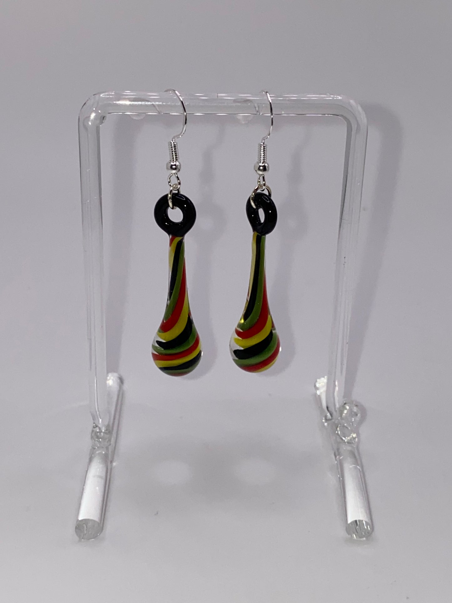 Drip Drop Earrings - Rasta twist 1