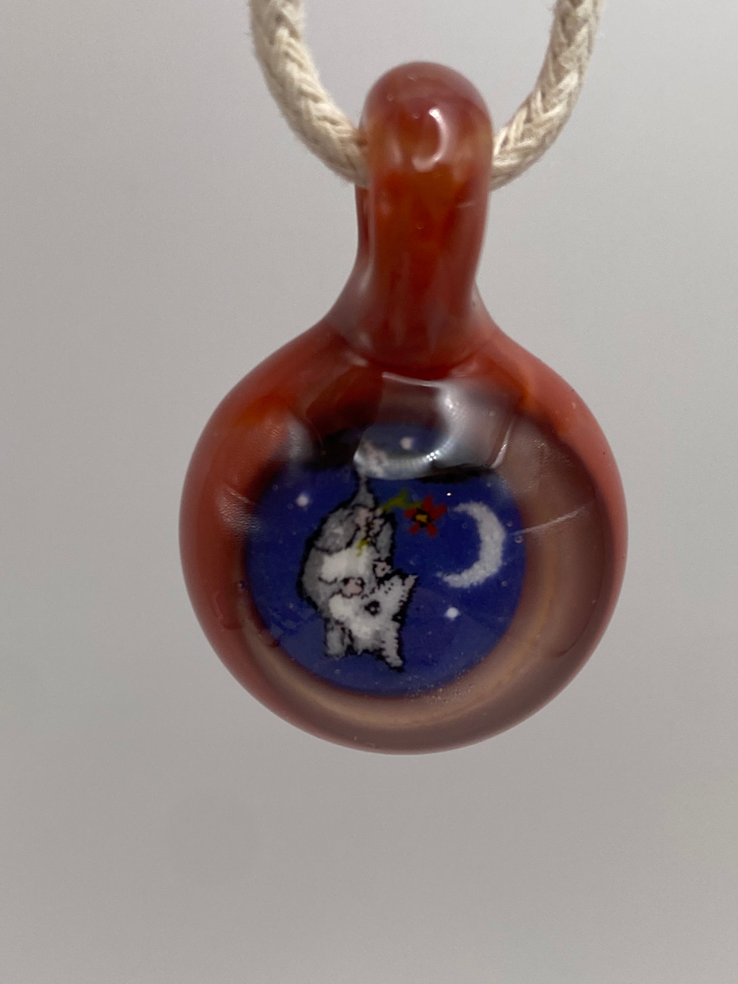 Blossom the Possum Pendant - Guava