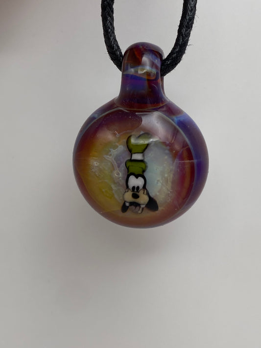 Goofy Pendant - Amber Purple