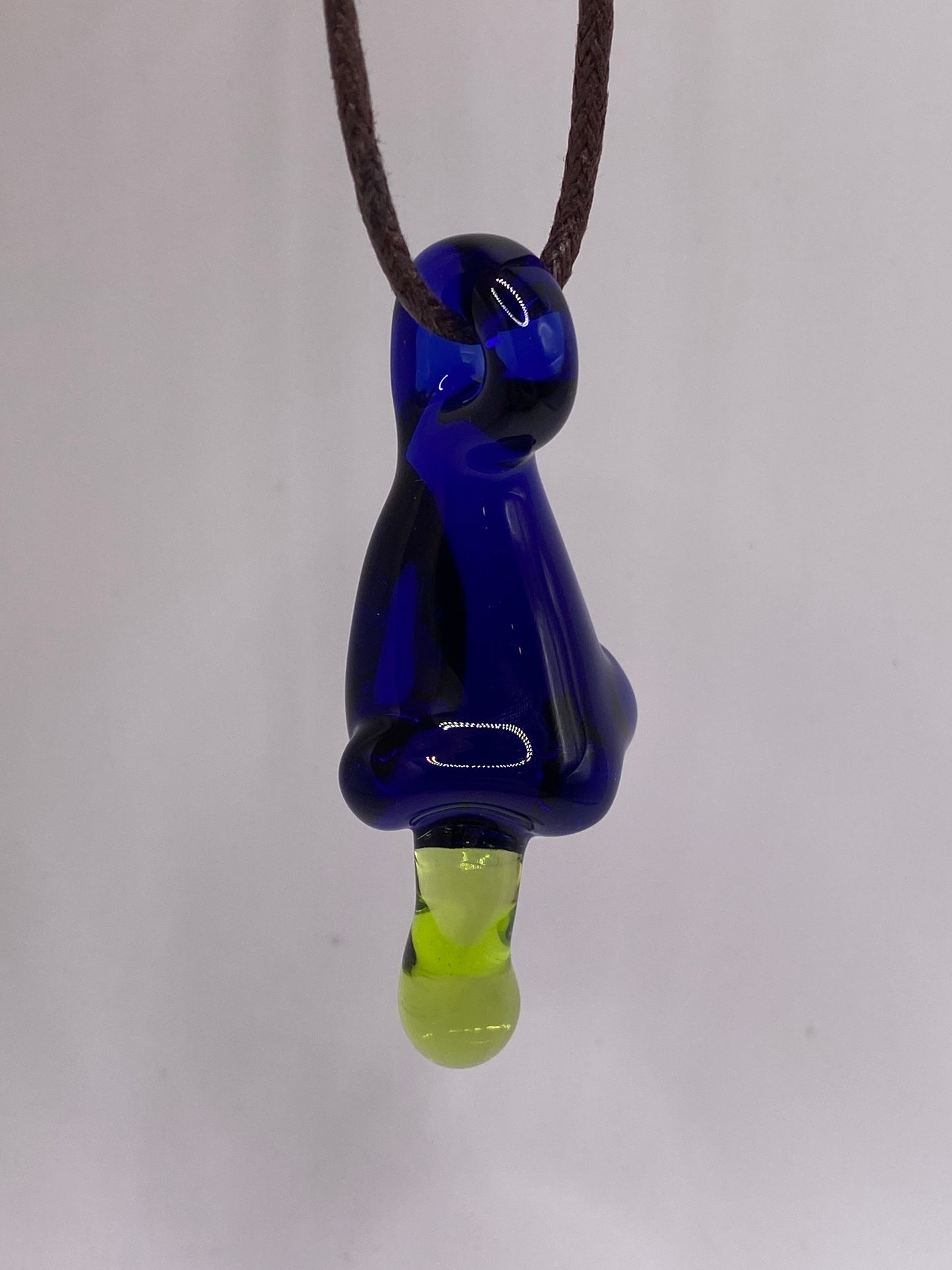 Drippy Schnozzle Pendant - Lite Cobalt w/Absinthe