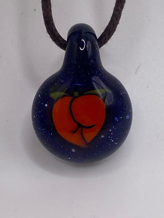 Peach Booty Pendant - Blue Blizzard