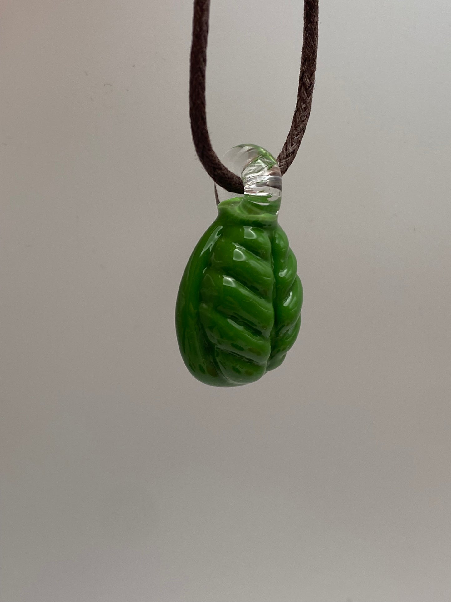 Leaf Pendant - Jade