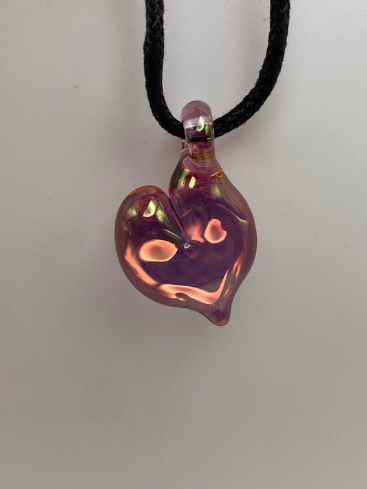 Heart Pendant - 24k Gold Fumed