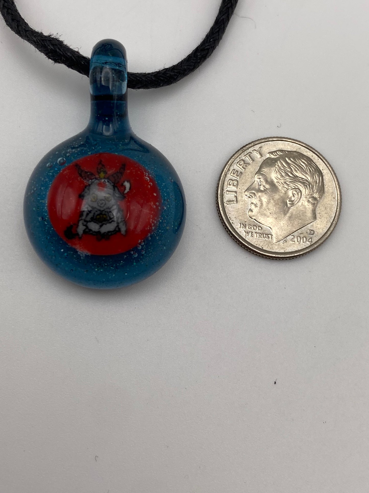 Demon Goat Pendant - Blue Stardust