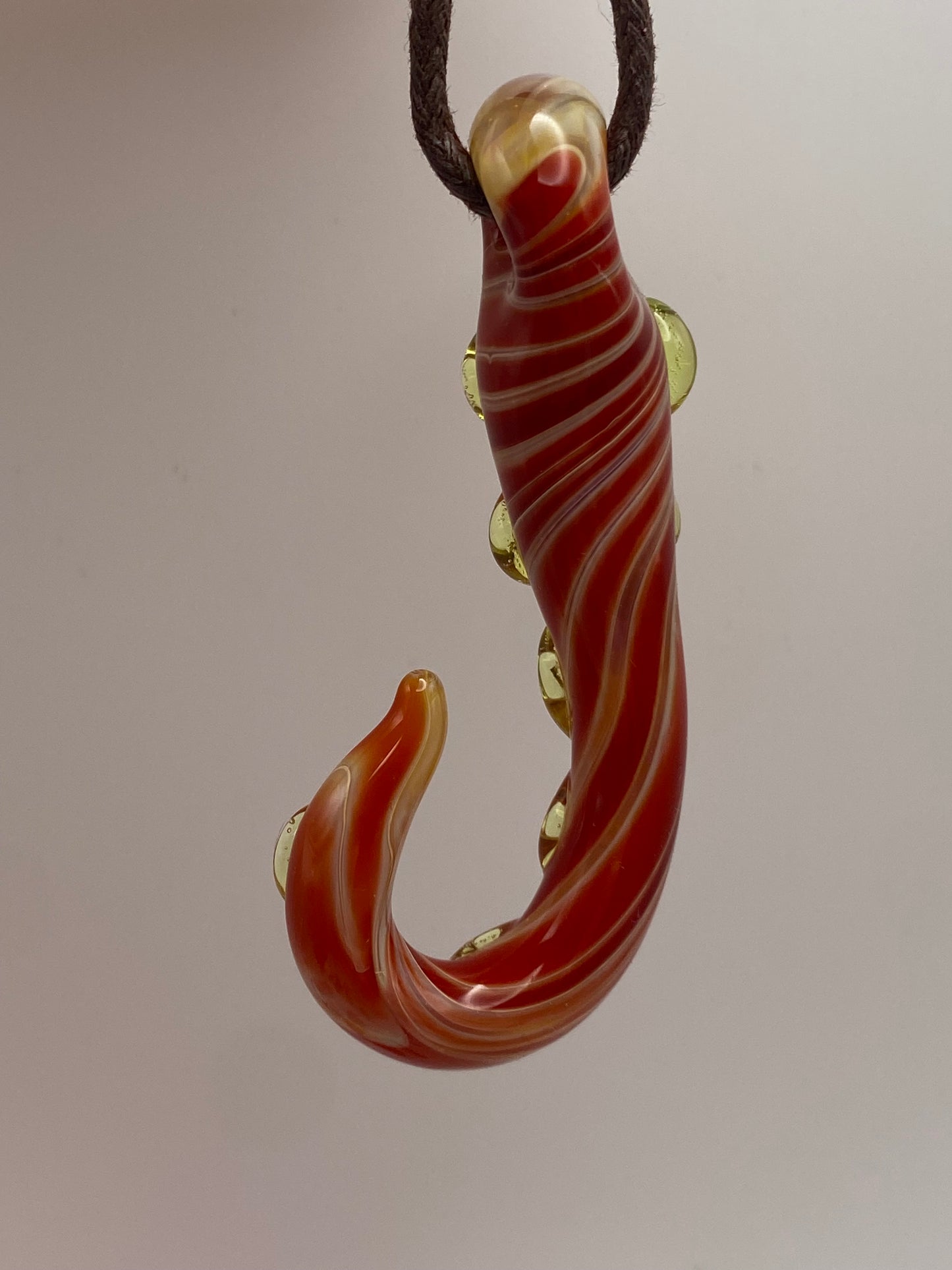 Tentacle Pendant - Butterscotch Ruby Ion