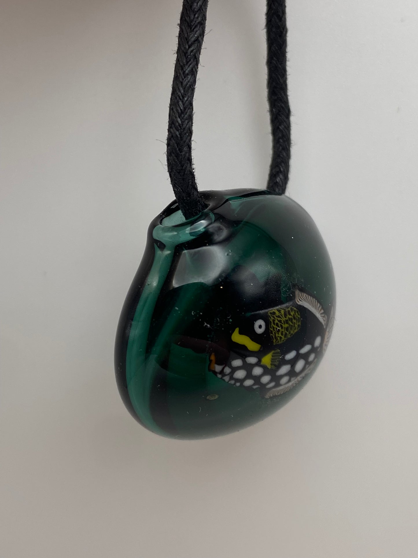 Cowfish Pendant (hollow) - Teal