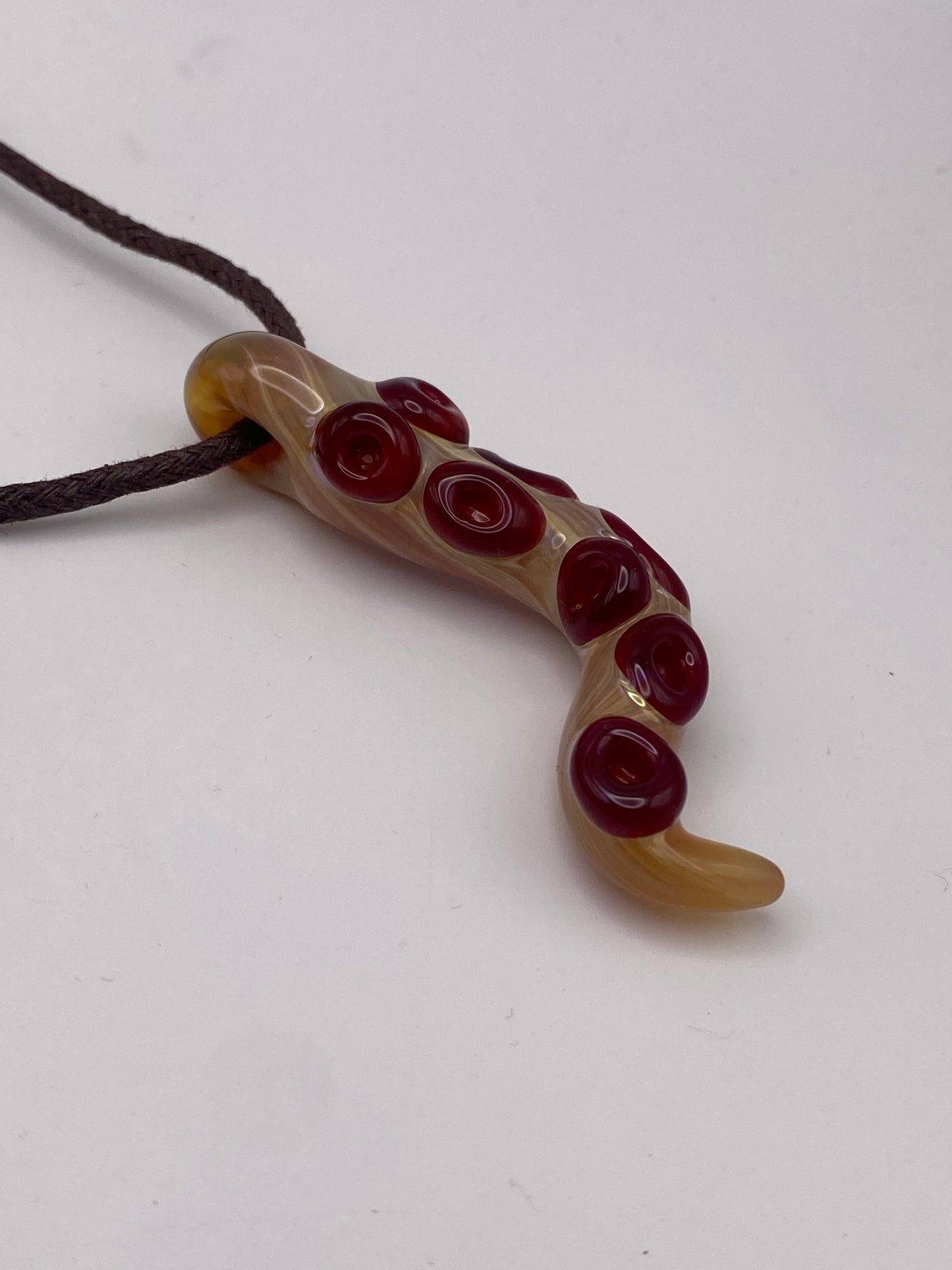 Tentacle Pendant - Butterscotch Ruby