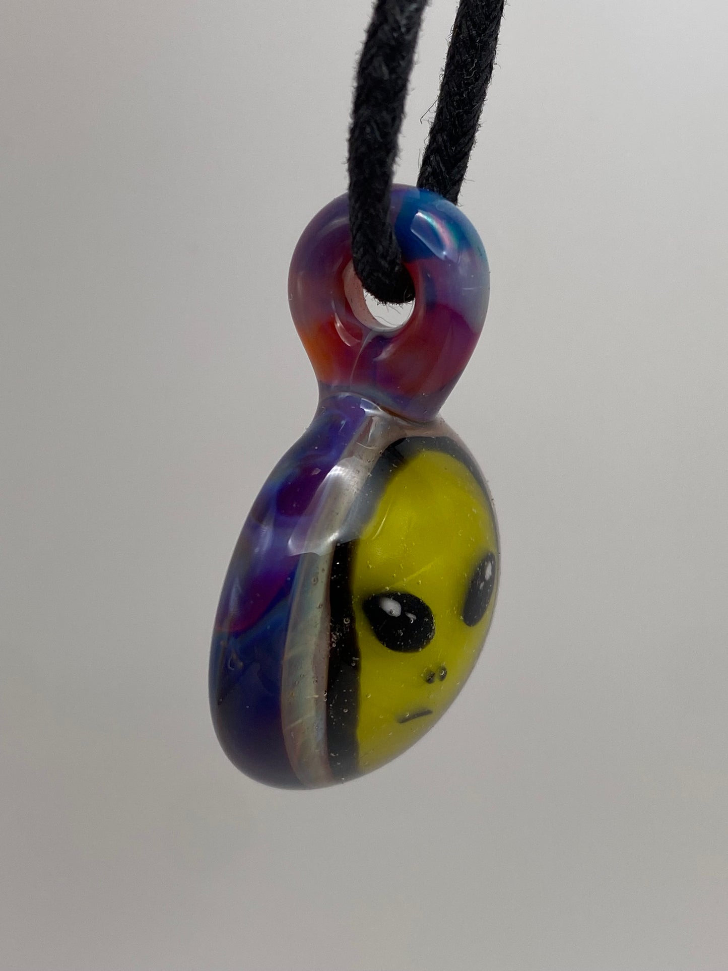Alien Pendant - Amber Purple