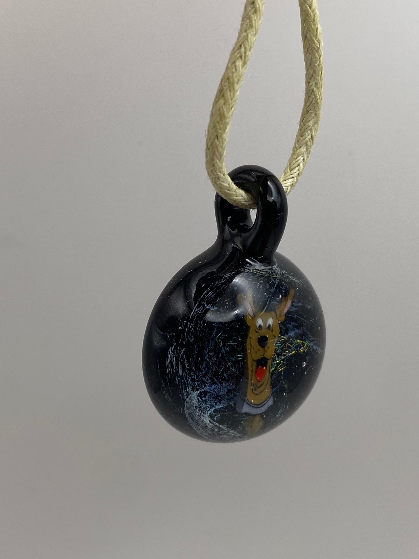 Scooby Doo Pendant - Dichroic/Galaxy Black