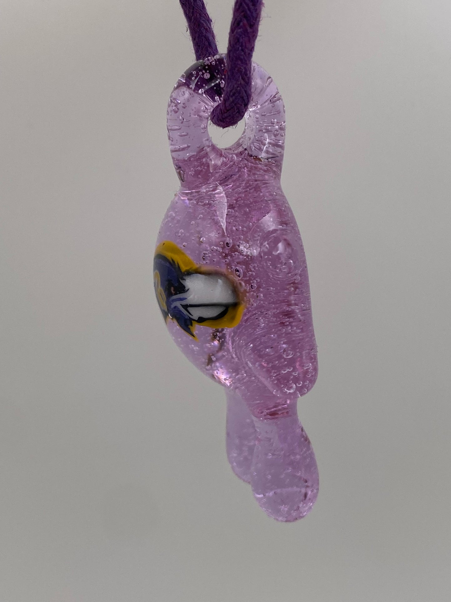 Baltimore Ravens Pendant - Purple drips