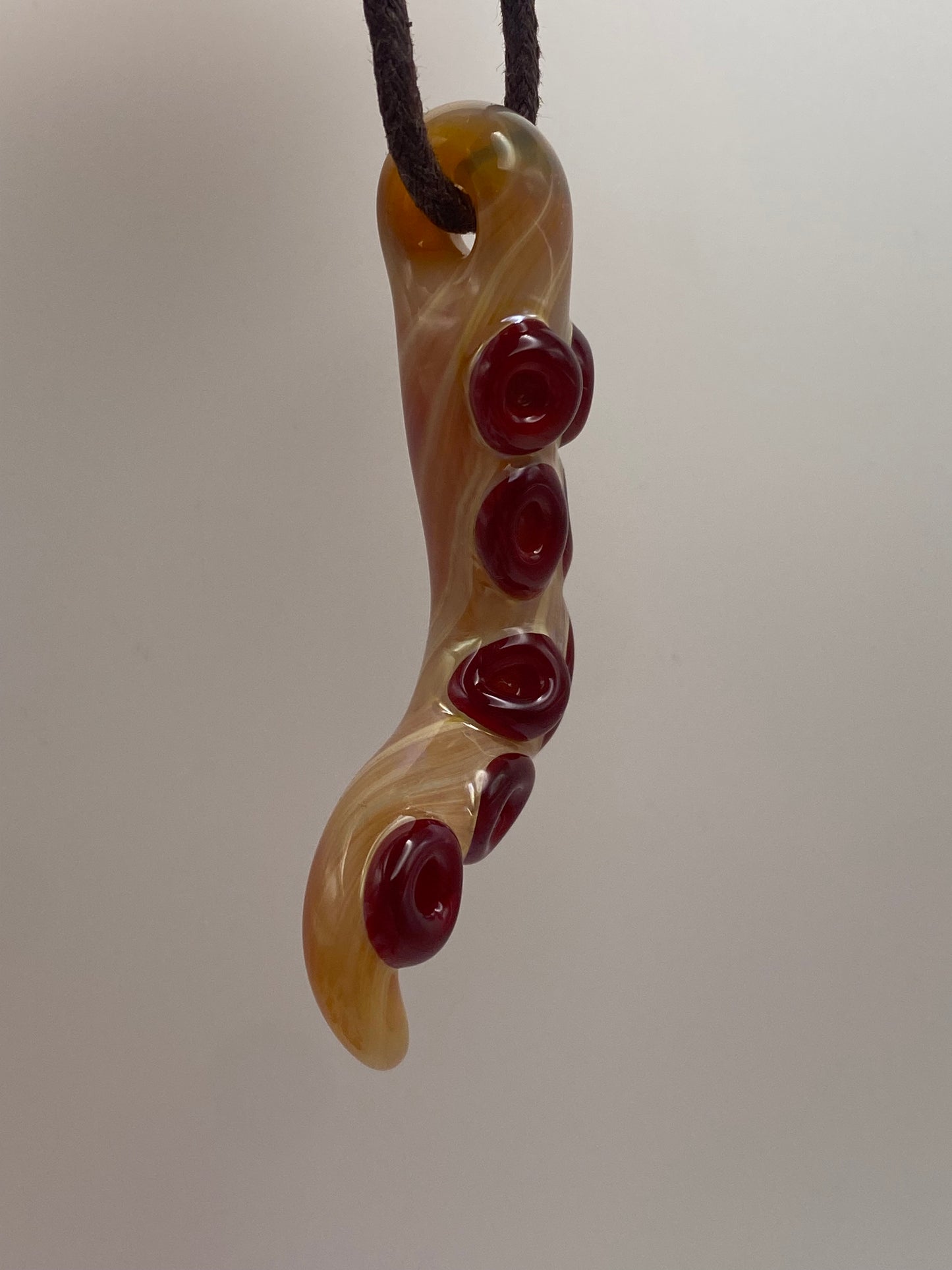 Tentacle Pendant - Butterscotch Ruby