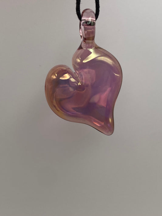 Heart Pendant - 24k Gold Fumed
