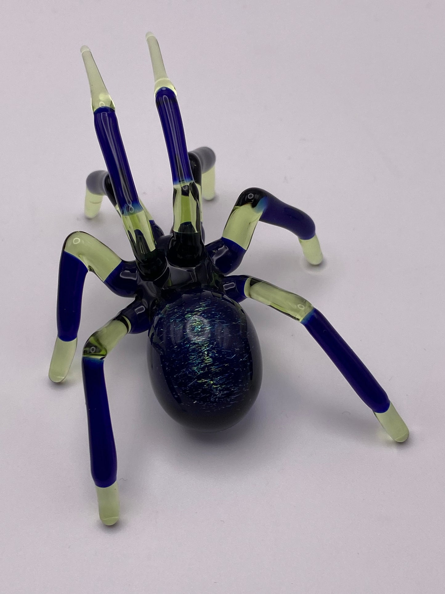 Spider Sculpture - Green Dichroic