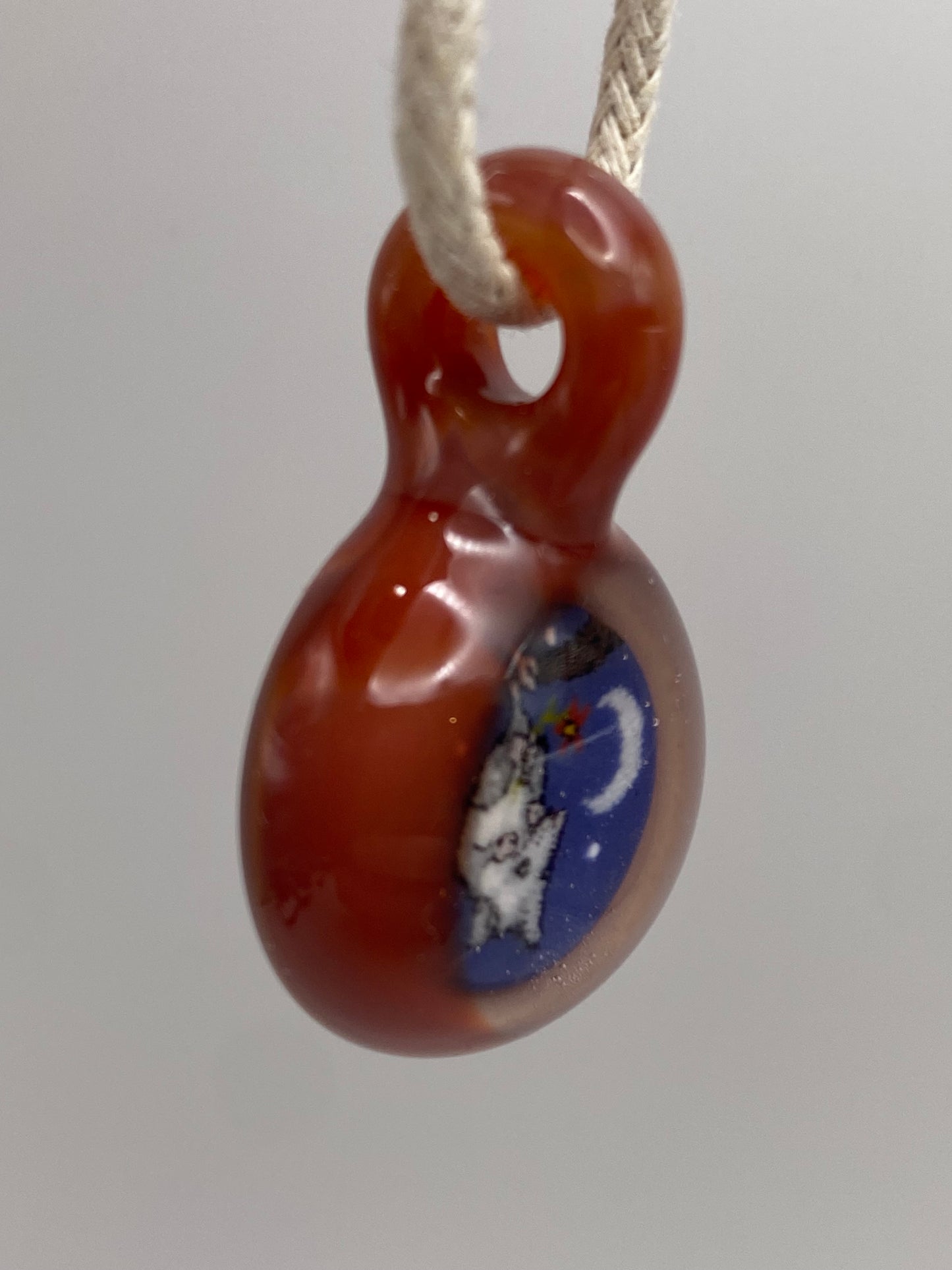 Blossom the Possum Pendant - Guava