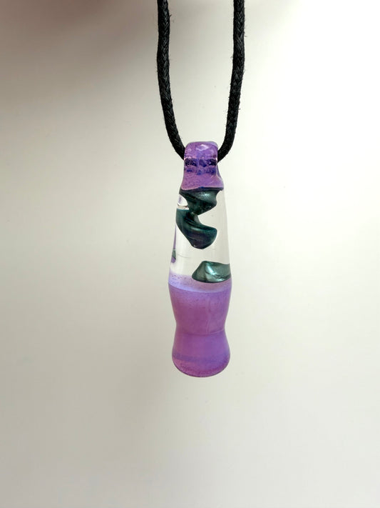 Lava Lamp Pendant - Purple/Neptunium