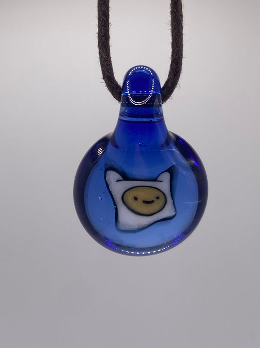 Finn the Human Pendant - Lite Cobalt