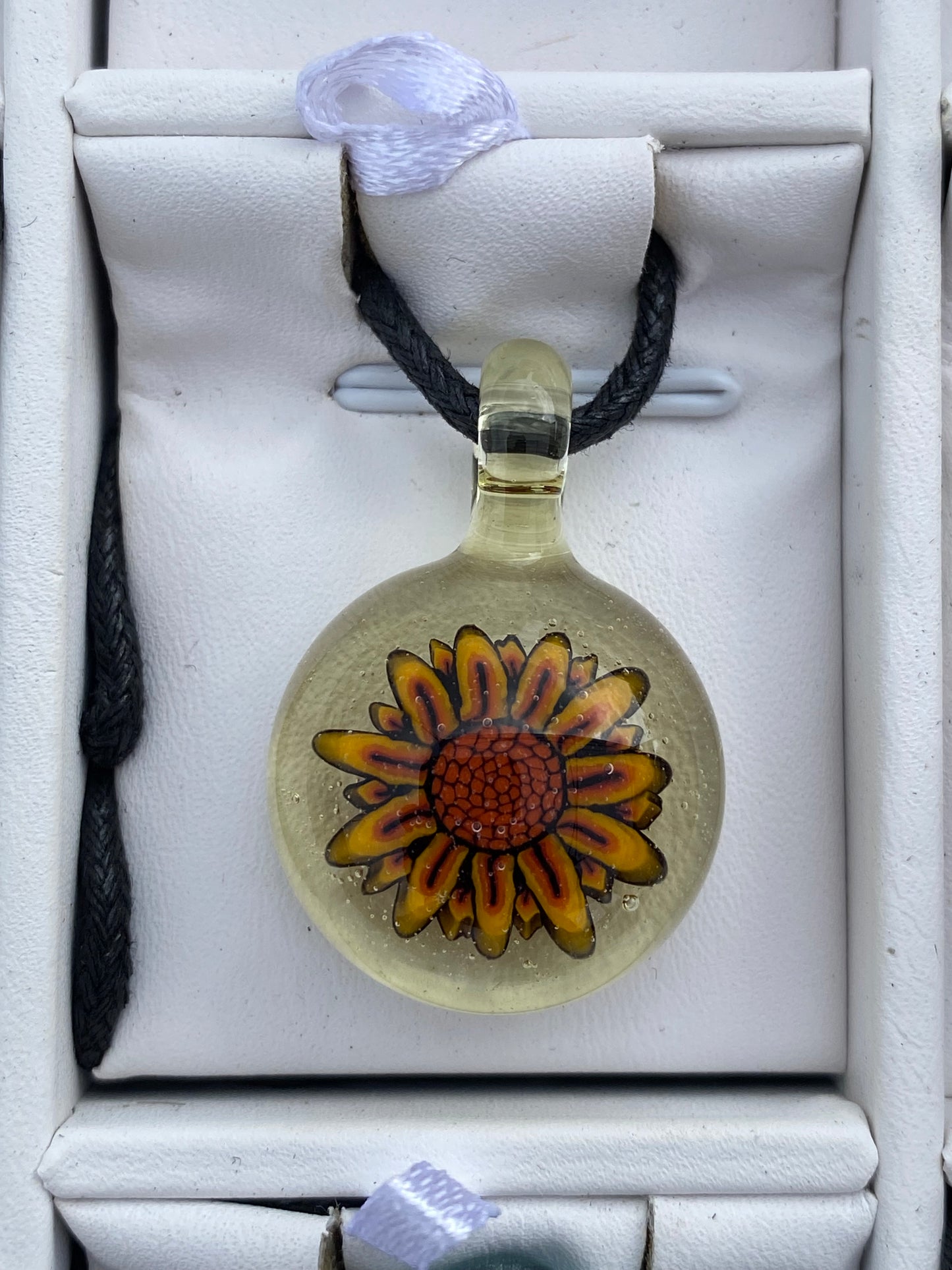 Sunflower Pendant - Cider