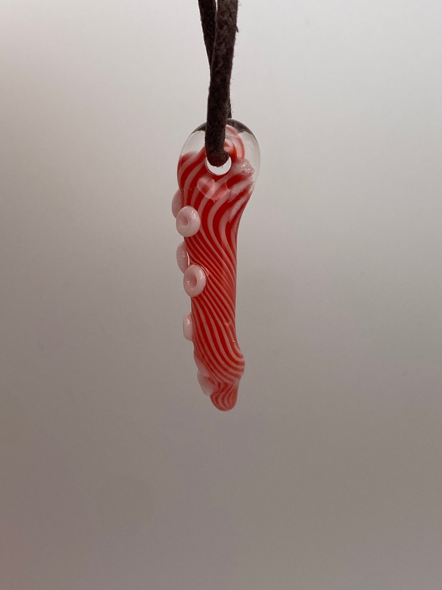 Tentacle Pendant - Christmas Candy Cane