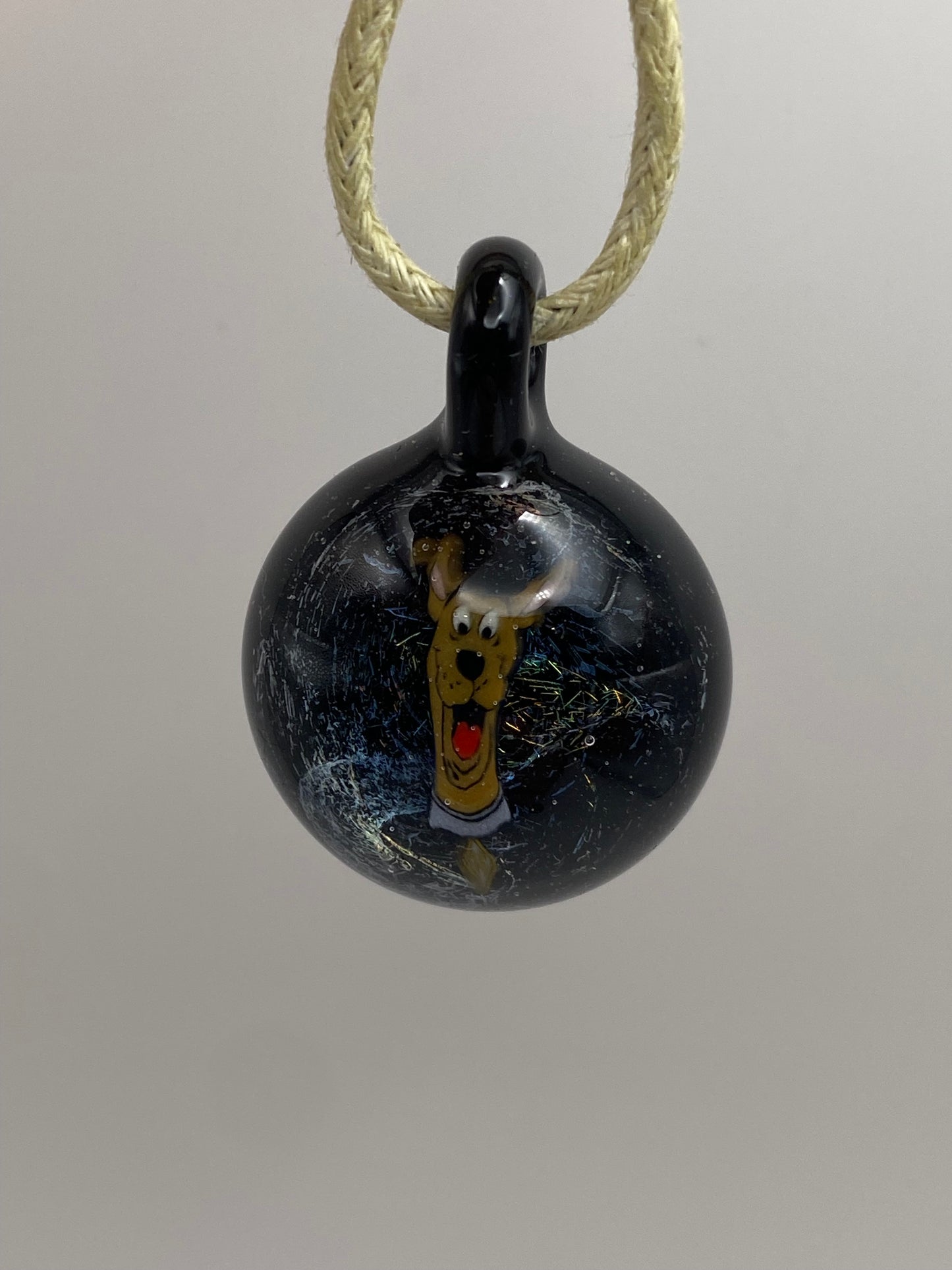 Scooby Doo Pendant - Dichroic/Galaxy Black