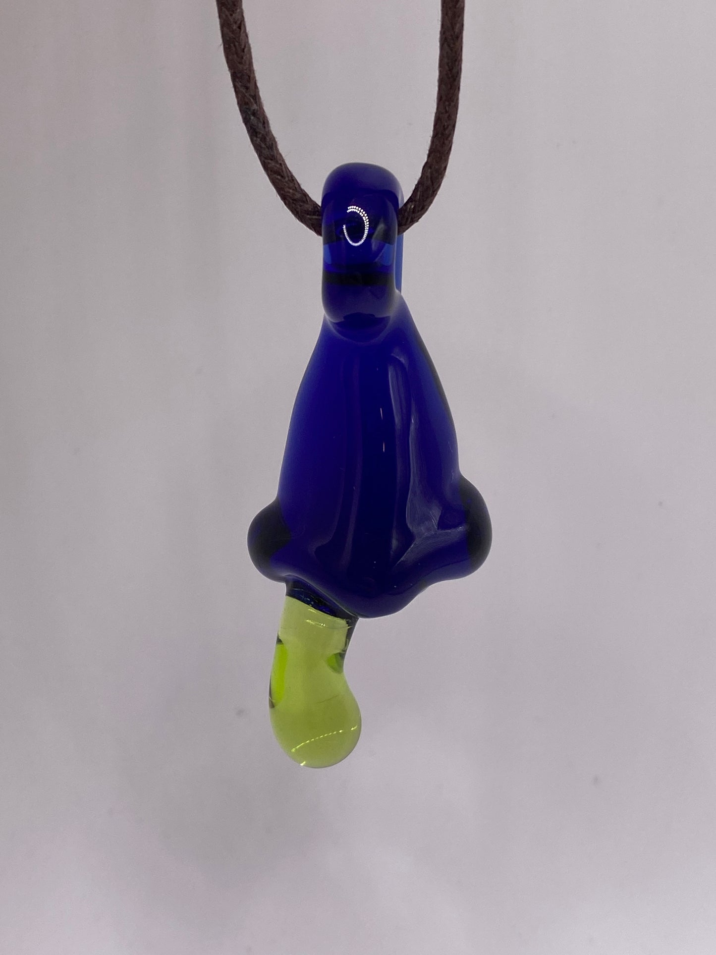 Drippy Schnozzle Pendant - Lite Cobalt w/Absinthe