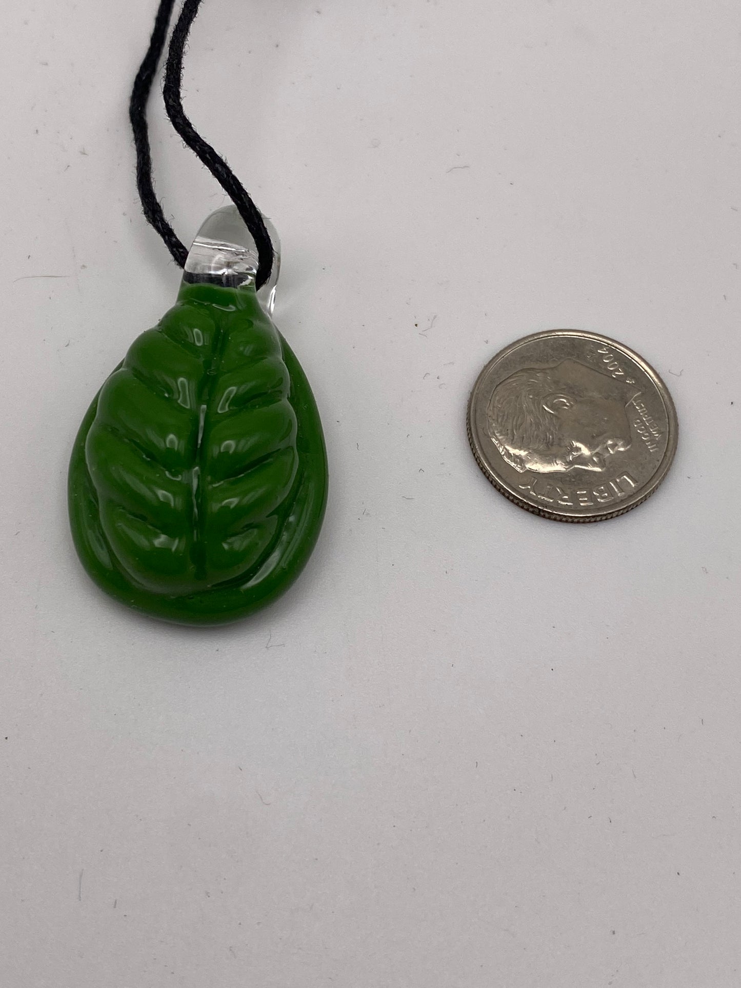 Leaf Pendant - Jade Green