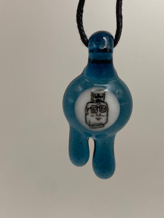 Hank the Propane Tank Pendant - Blue Stardust Drips