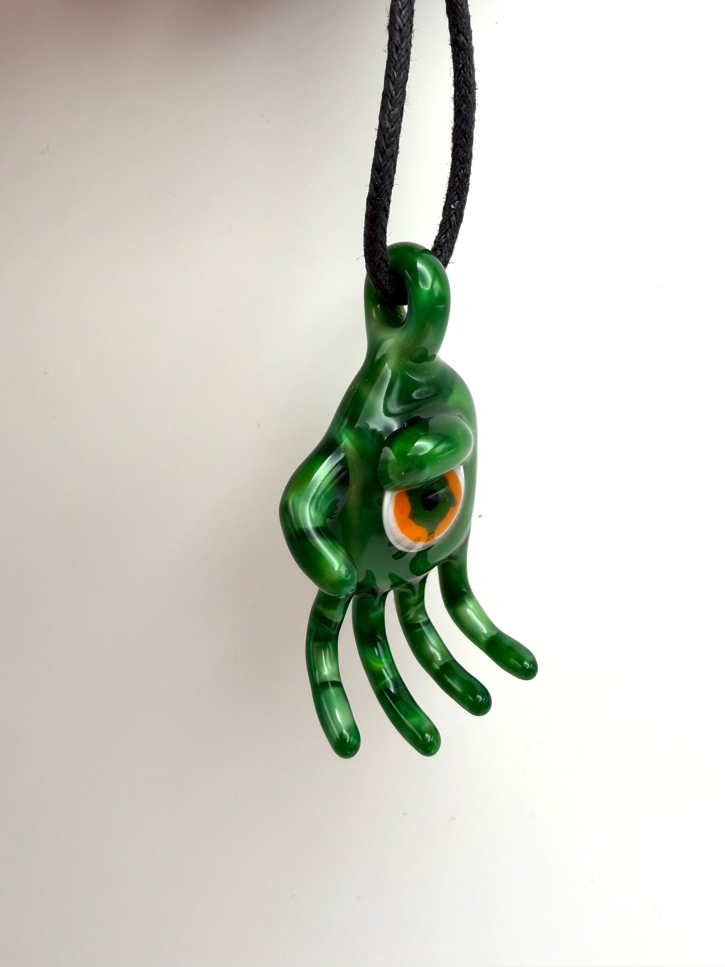 All Seeing Hand Pendant - Chromium/lava
