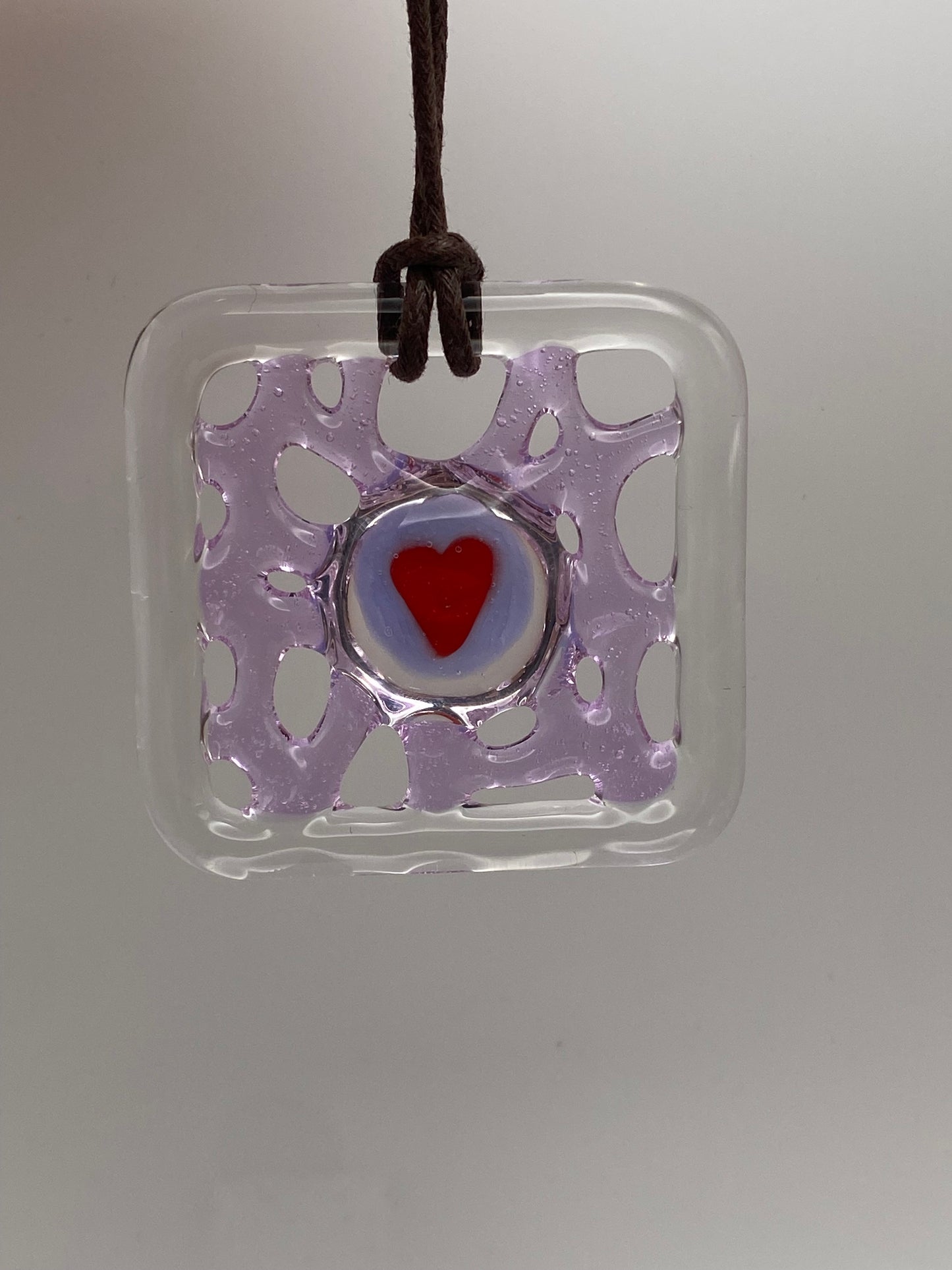 Murrine Webbing Ornament - Heart