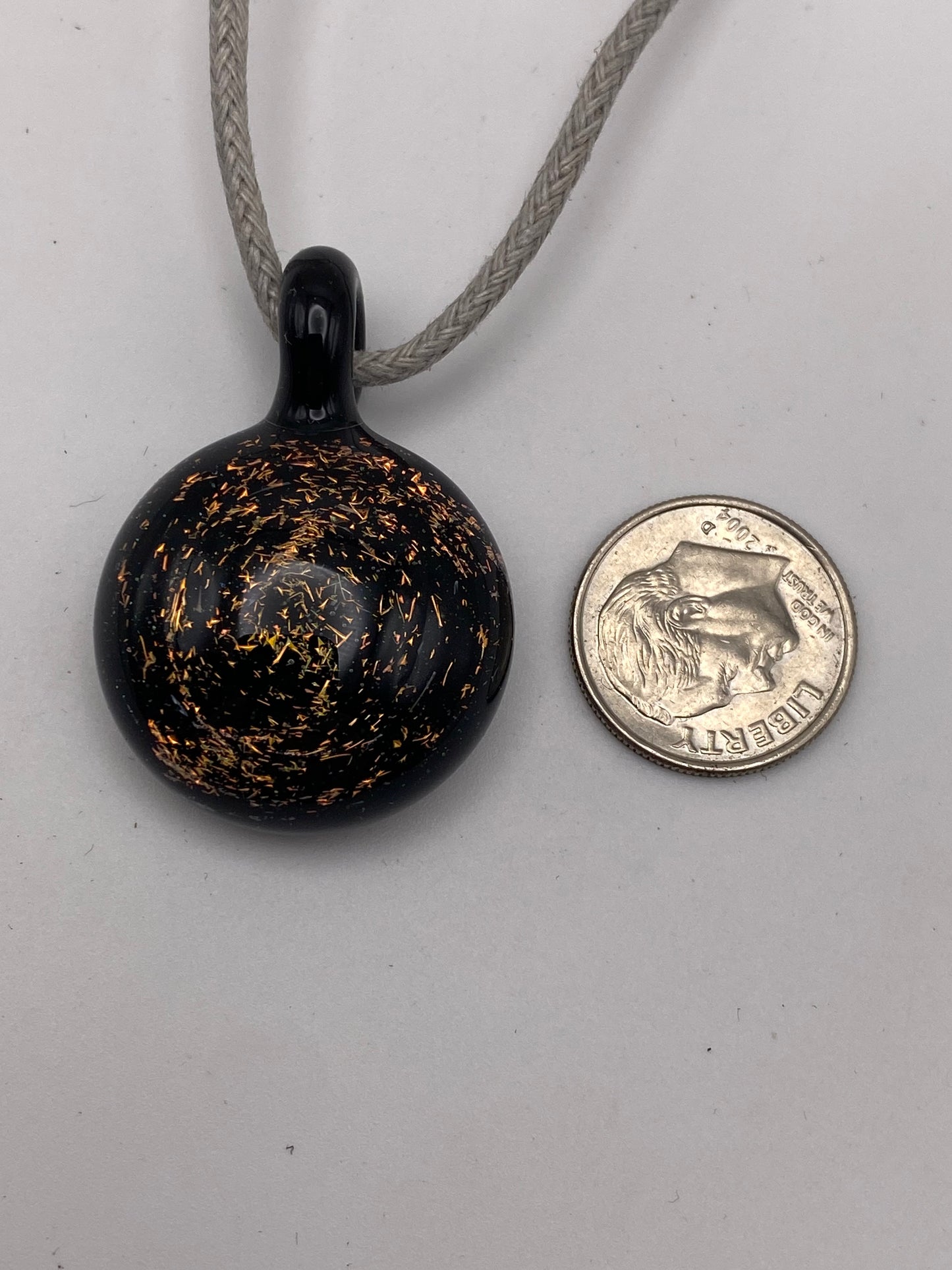 Dichroic Pendant - Gold