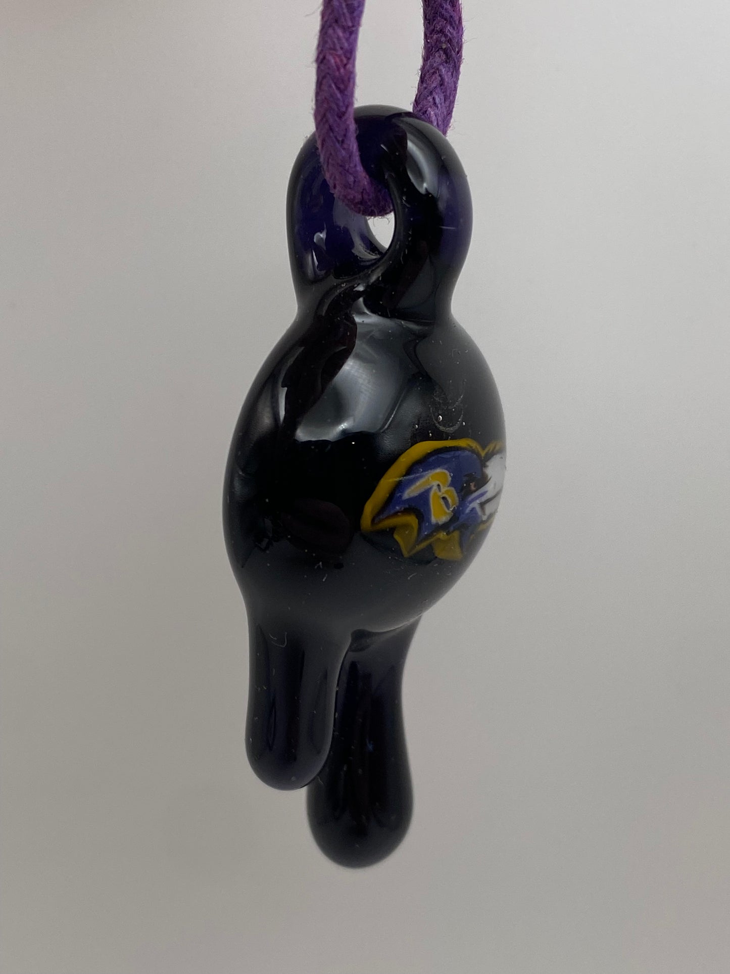 Baltimore Ravens Pendant - Dark Purple Drips