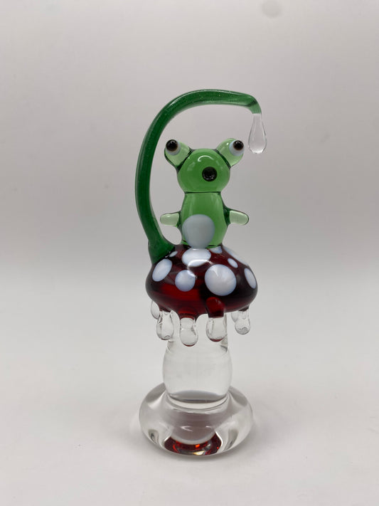 Froggy on Dew Drop Mushroom